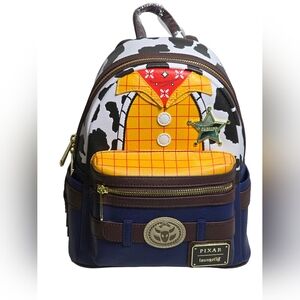 Loungefly Disney Pixar Toy Story Woody Sheriff Cosplay Mini Backpack NWT